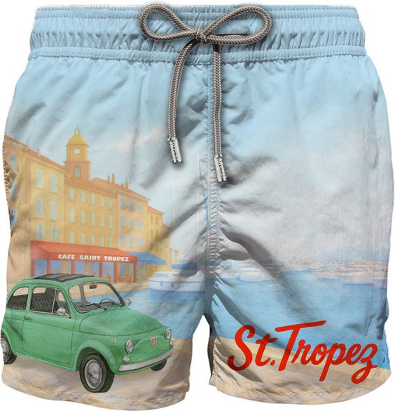 Gustavia placed print st.tropez car