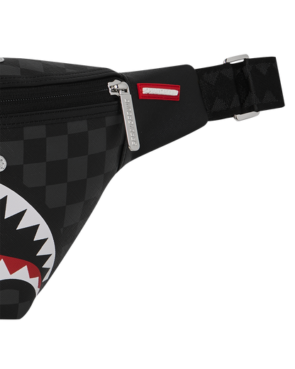 SILVER SIDE DRIP BLACK CHECK SAVVY CROSSBODY