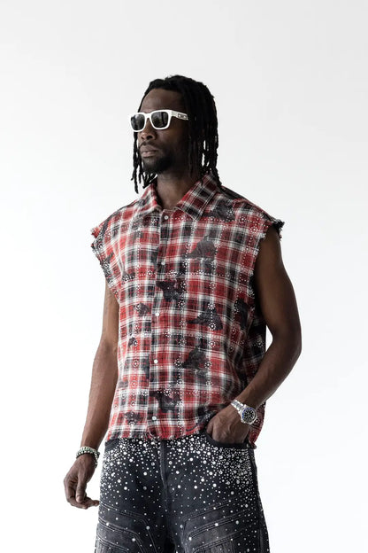 CAMICIA SMANICATA RED