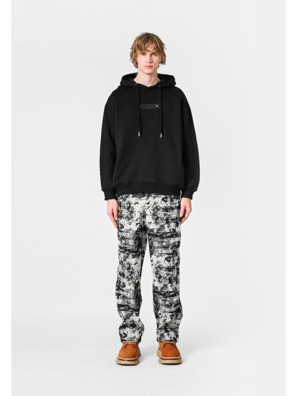 Pantalone fantasia sfumata all'over