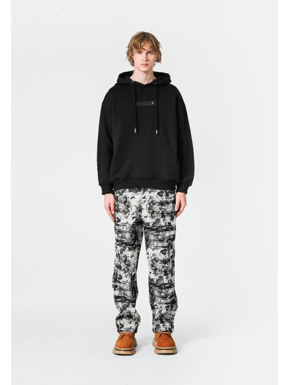 Pantalone fantasia sfumata all'over