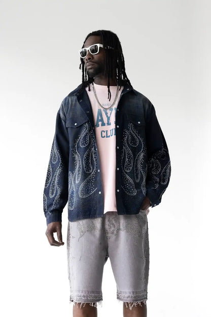 CAMICIA FIAMMA BLU