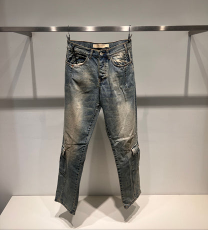 Denim wide  sabbiato