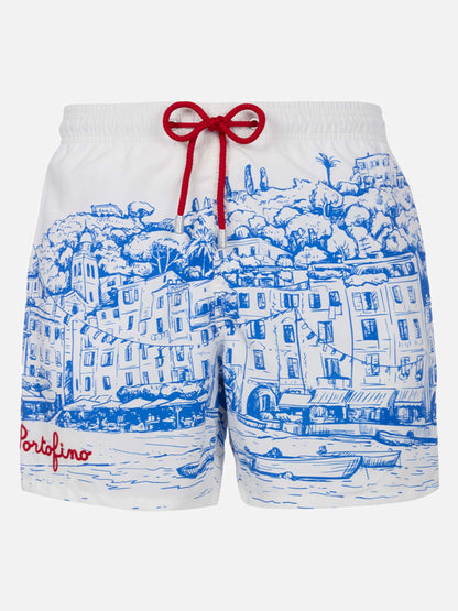 Gustavia placed print Portofino 01 EMB