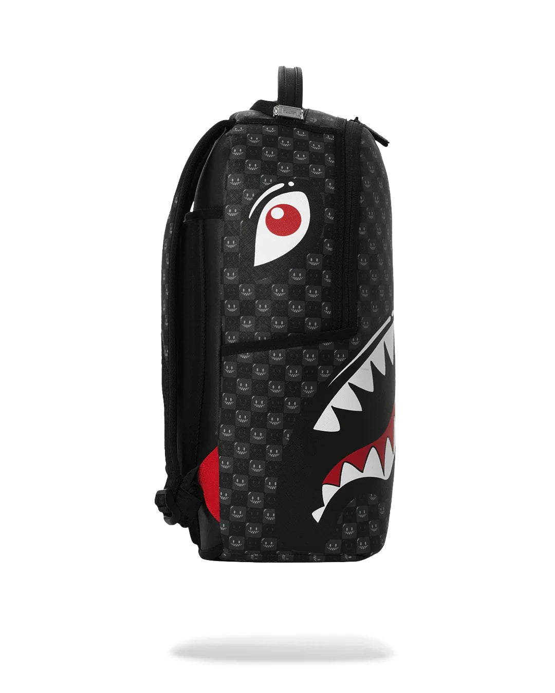 SHARKS IN PARIS WTF BUBBLY BLACK CHECK BACKPACK