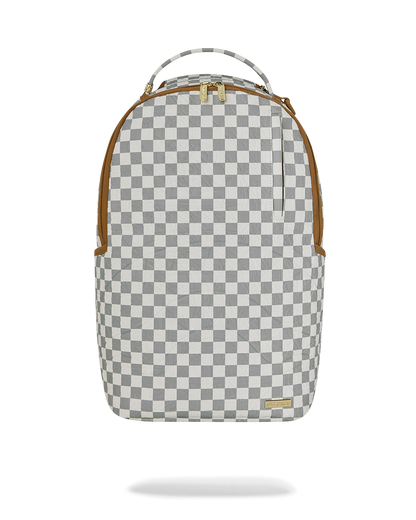 GRAFF EMBOSSED CREAM CHECK DLXSV BACKPACK