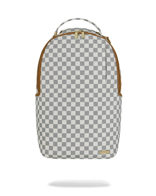 GRAFF EMBOSSED CREAM CHECK DLXSV BACKPACK