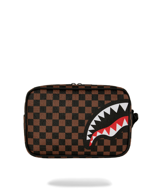 CHECK 2 EMBOSS TOILETRY BAG