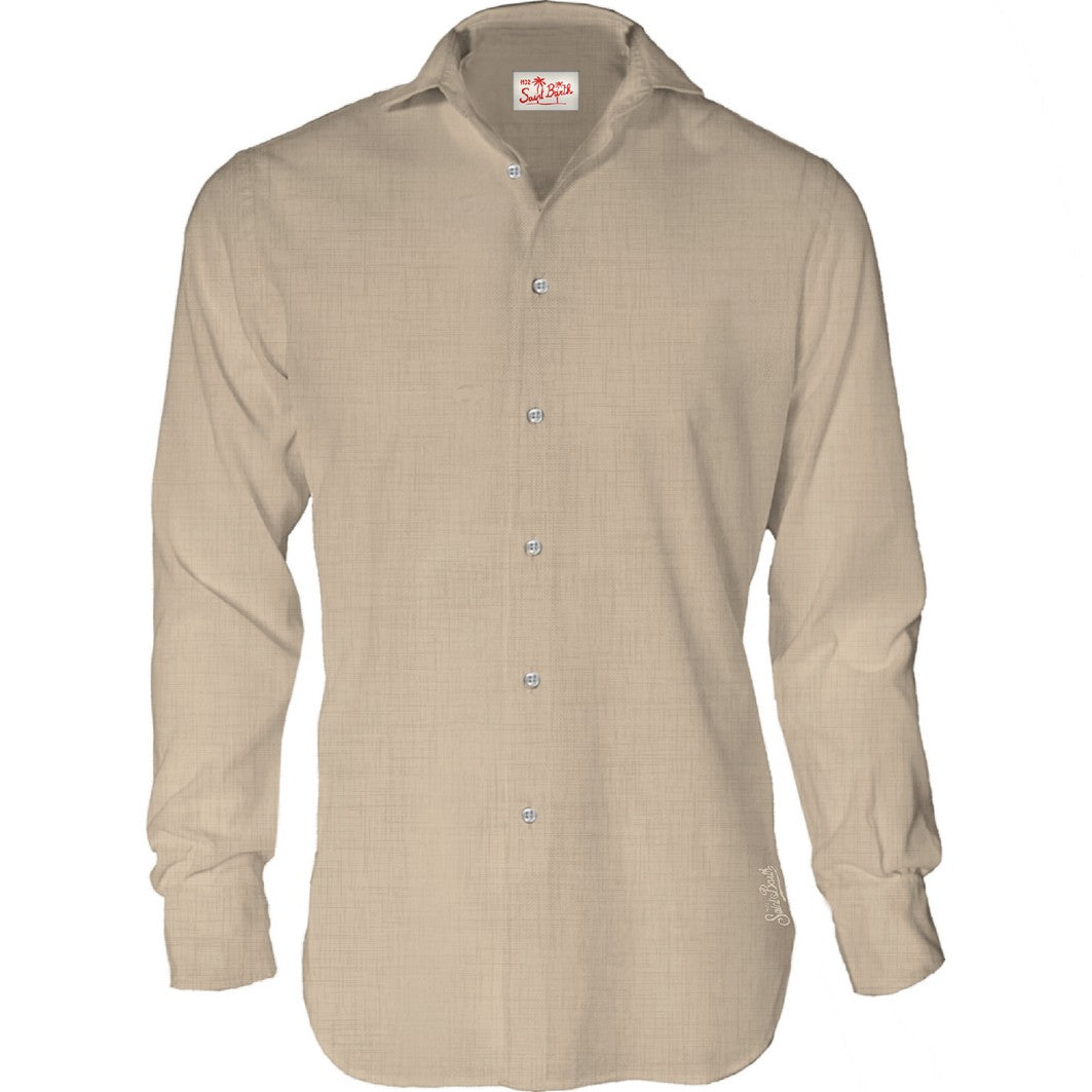 CAMICIA IN LINO BEIGE