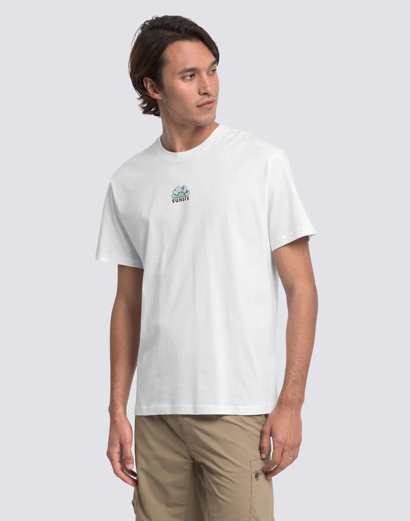 T-SHIRT CON STAMPA SUL RETRO