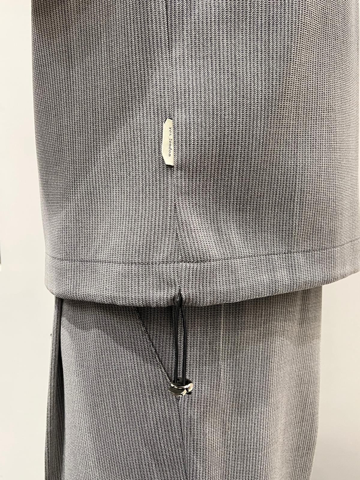 CAMICIA CROP CON COULISSE SUL FONDO