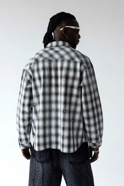 CAMICIA TEXAN CON BRILLANTINI