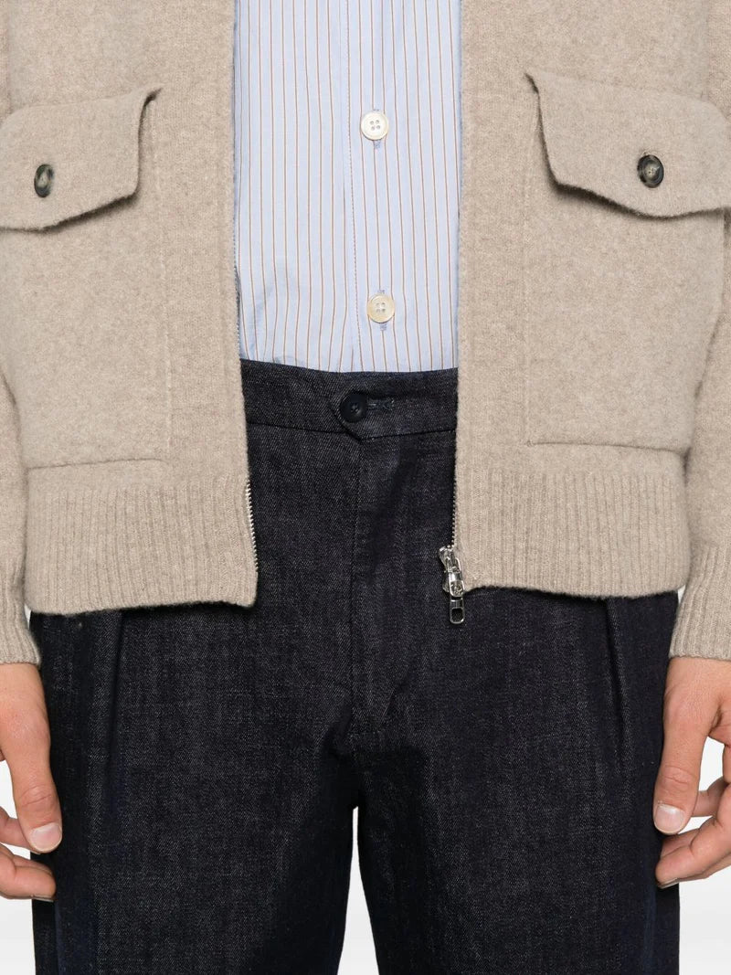 Denim cropped coppia pinces