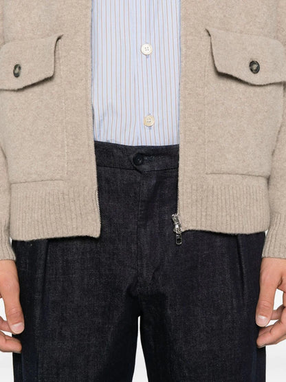 Denim cropped coppia pinces