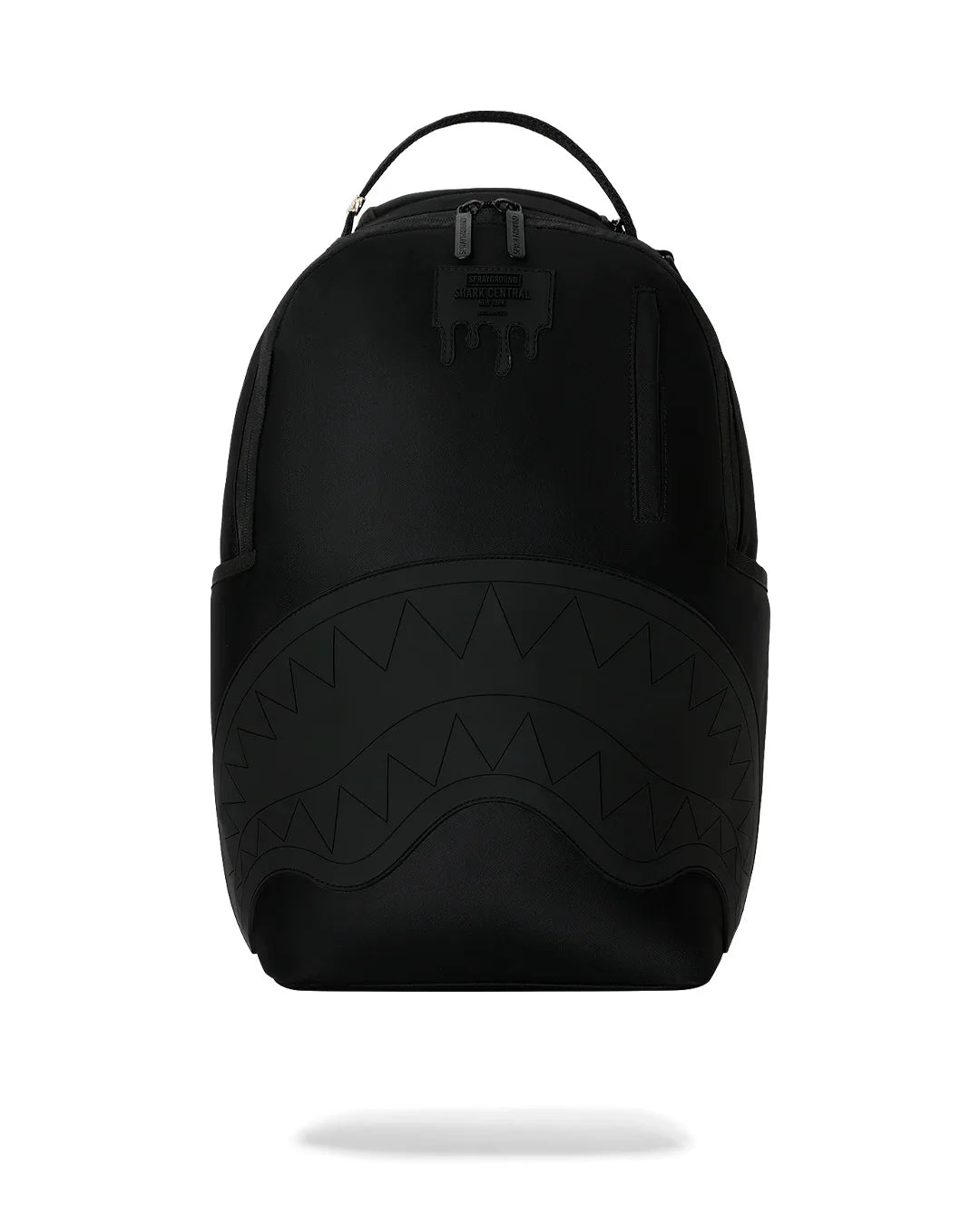 SHARK CENTRAL BLACKED OUT EMBOSSED NYLON BACKPACK