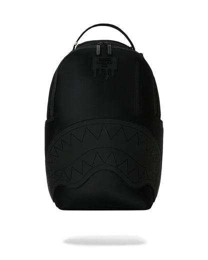 SHARK CENTRAL BLACKED OUT EMBOSSED NYLON BACKPACK