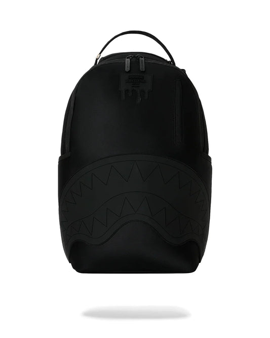 SHARK CENTRAL BLACKED OUT EMBOSSED NYLON BACKPACK