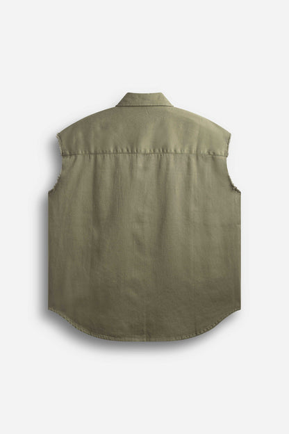 CAMICIA TASCONATA SMANICATA
