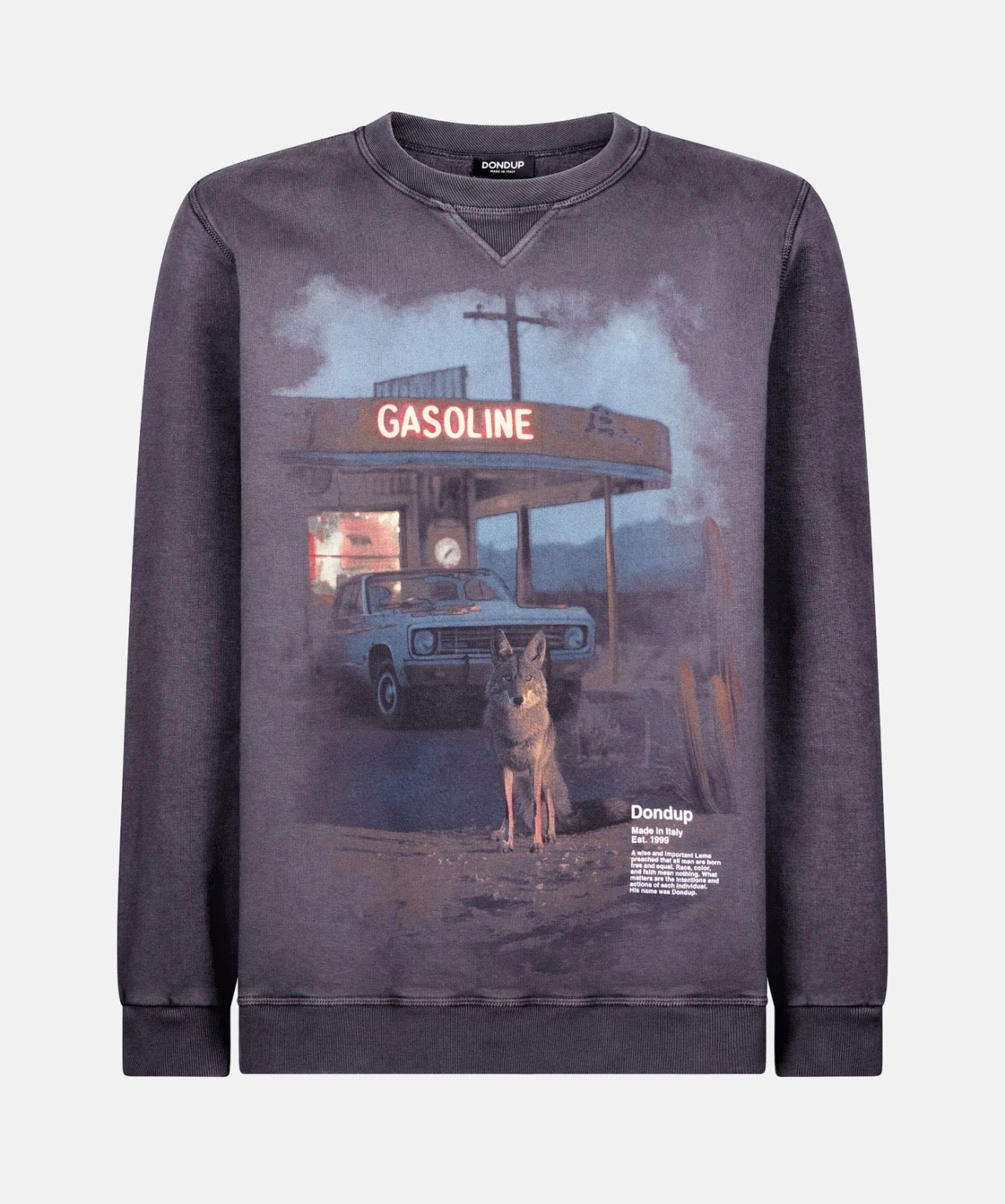 Felpa con stampa vintage