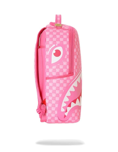 PINK NEW CHECK FACES BACKPACK