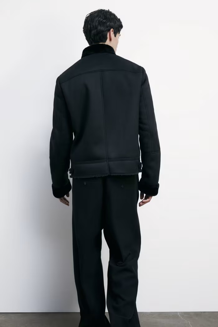 Giubbotto ecomontone a taglio vivo