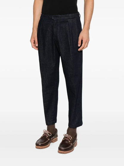 Denim cropped coppia pinces