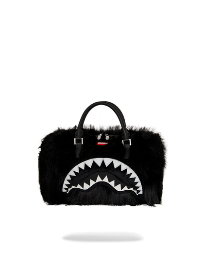 FUR CRAY BLACK MINI DUFFLE