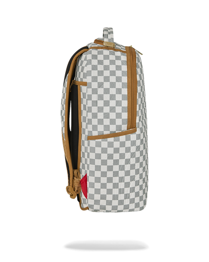 GRAFF EMBOSSED CREAM CHECK DLXSV BACKPACK