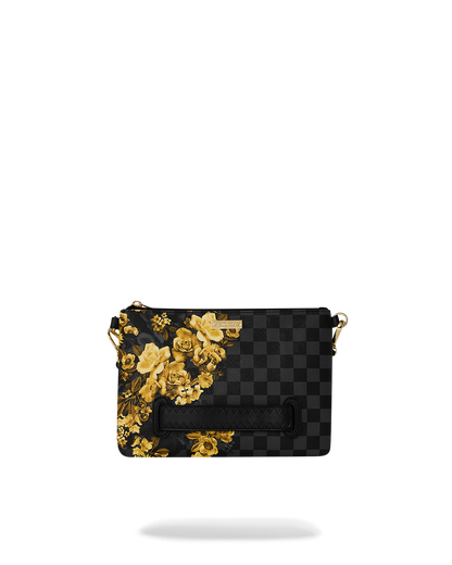GOLD FLORAL REMIX CROSSBODY POUCHETTE