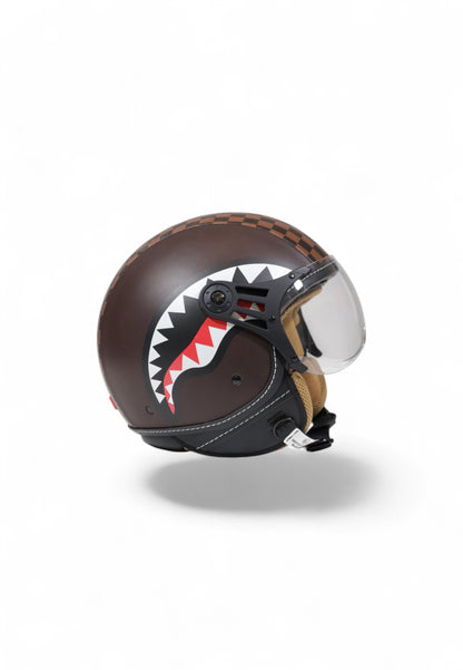 SHARKS IN PARIS HELMET BROWN