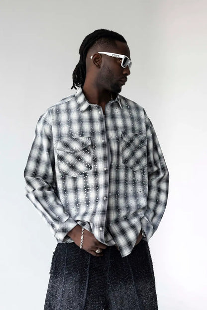 CAMICIA TEXAN CON BRILLANTINI
