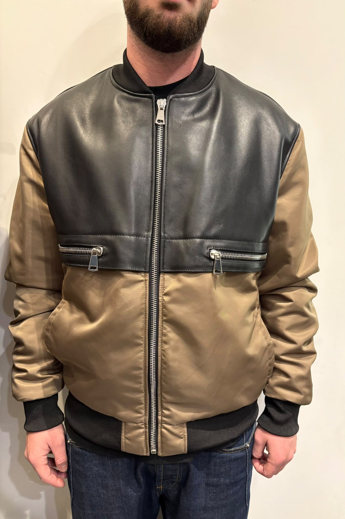 GIUBBINO DOPPIA ZIP + PELLE
