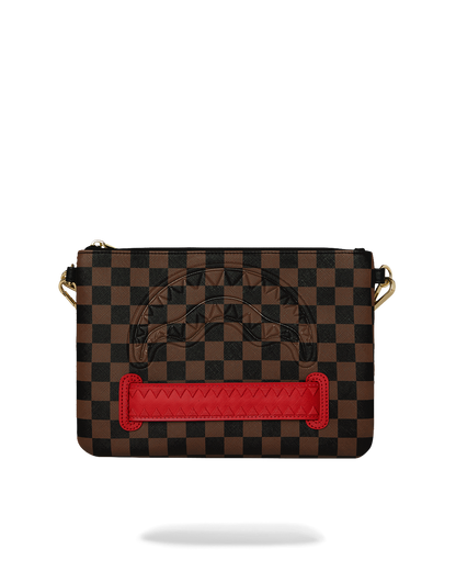 RED REDEMPTION CROSSBODY POUCHETTE