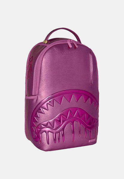 METALLIC PINK METALLIC DRIP BACKPACK