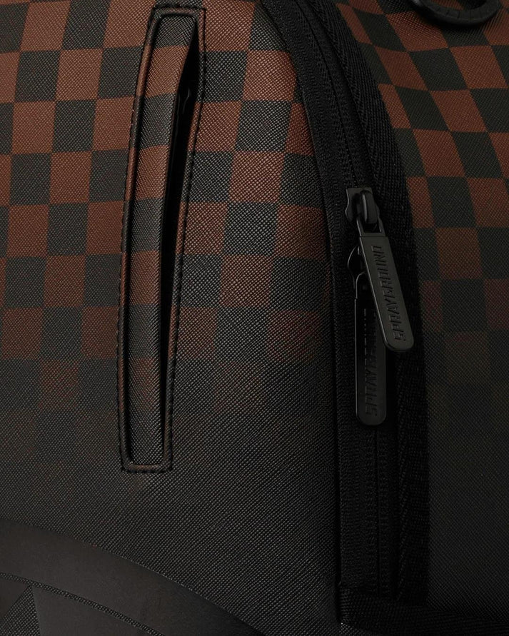 BROWN CHECK GHOST DRIP BACKPACK