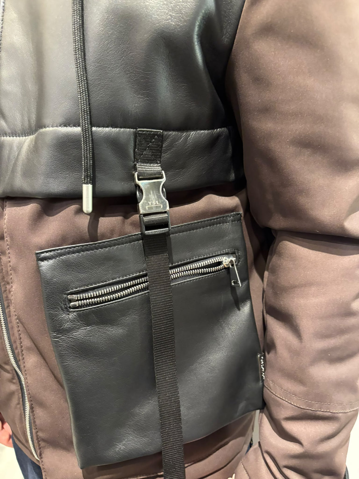 BOMBER PANNO E PELLE