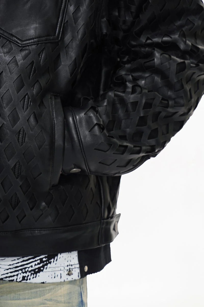 AGGAR BLACK LEATHER