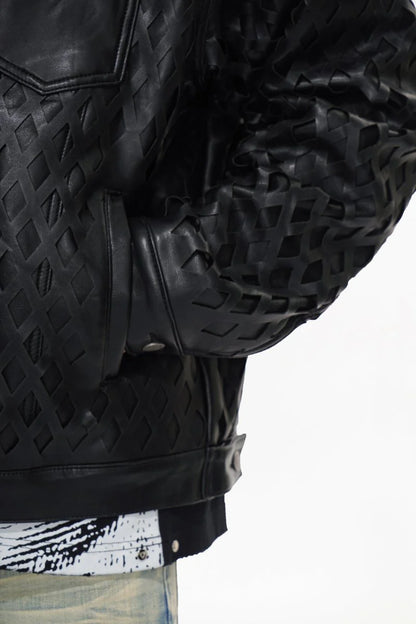 AGGAR BLACK LEATHER