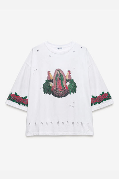 T-SHIRT C/STP MADONNA ROSE