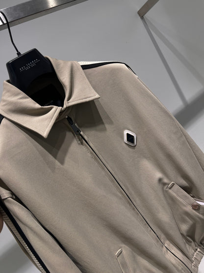 Giubbotto in cotone con bande