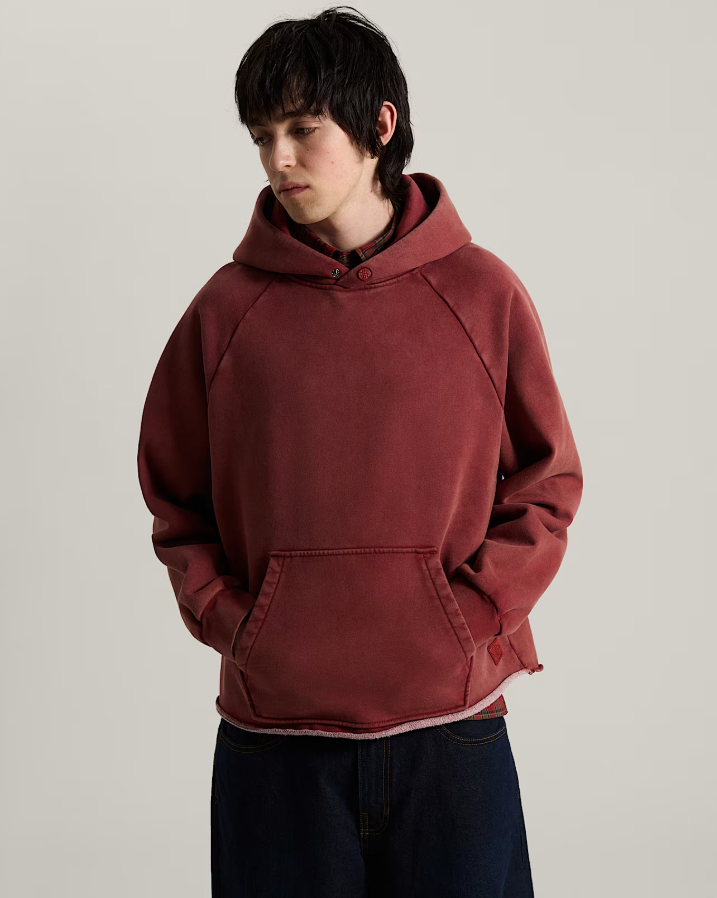 Tilt Rolled Hem Pullover Poppy Ember