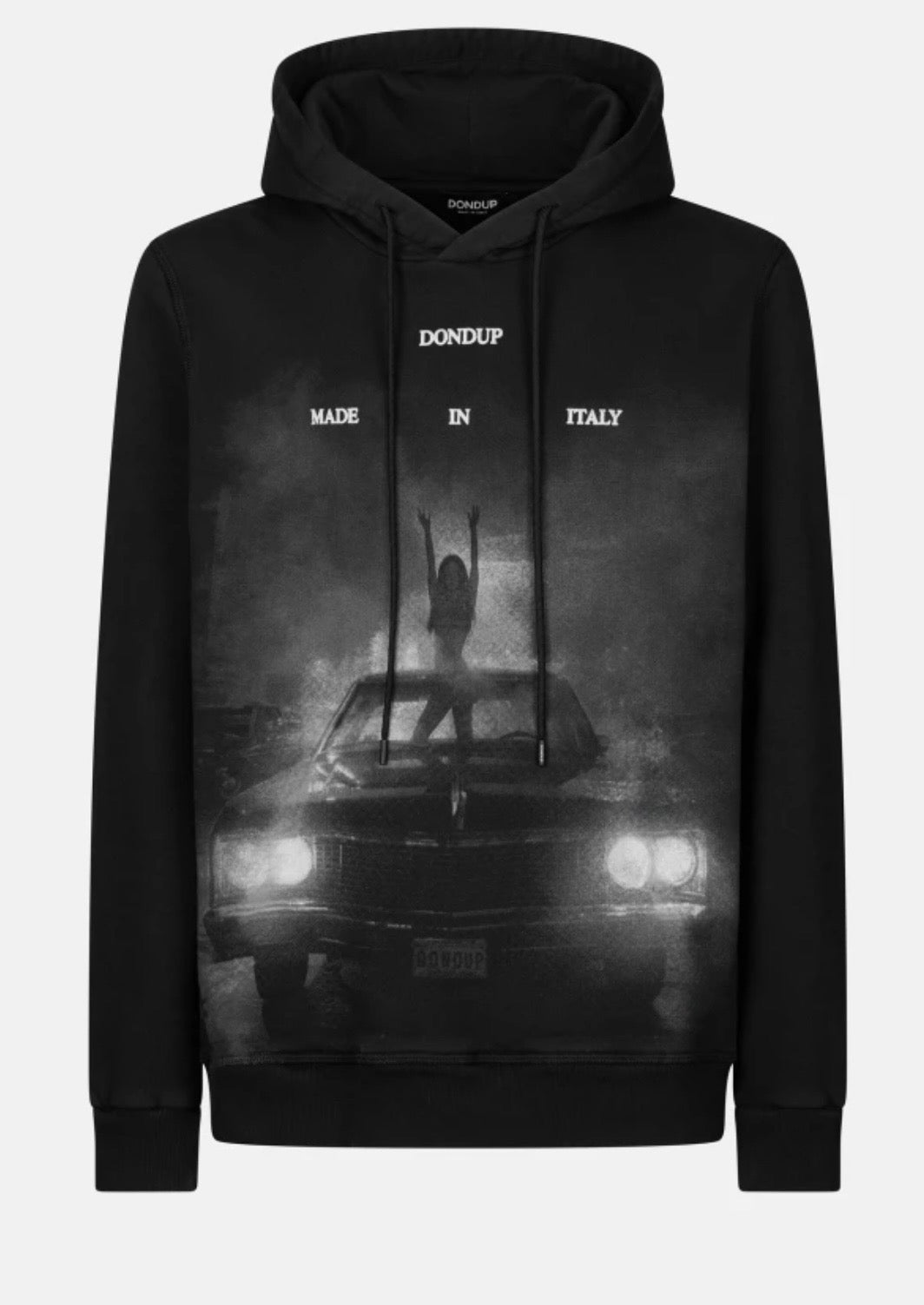 Hoodie con stampa vintage