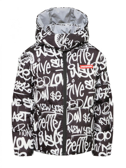 GRAFFITI REFLECTIVE DOUBLE PADDED JACKET