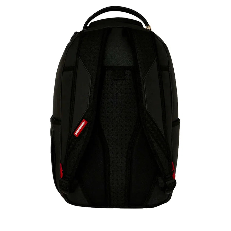 SHARK CENTRAL EMBOSSED BLACK NYLON BACKPACK