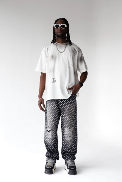 T-shirt OFFLINE con strass