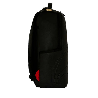 SHARK CENTRAL EMBOSSED BLACK NYLON BACKPACK