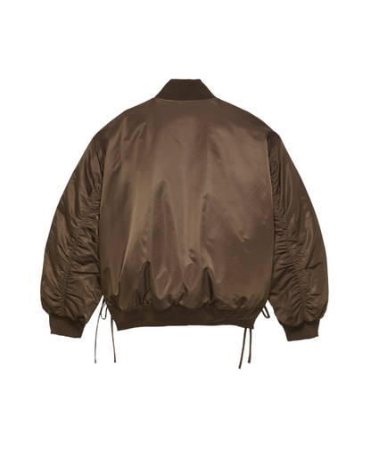 REVERSIBLE BOMBER JACKET BROWN/SEA BLUE