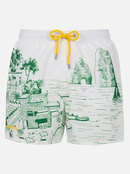 Gustavia placed print Faraglioni