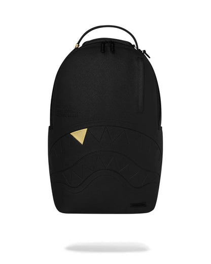BLACKED OUT EMBOSSED GOLD TOOTH BACKPACK
