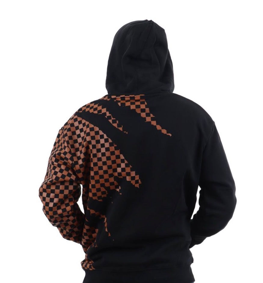 CLAW TEAR CHECK REGULAR HOODIE